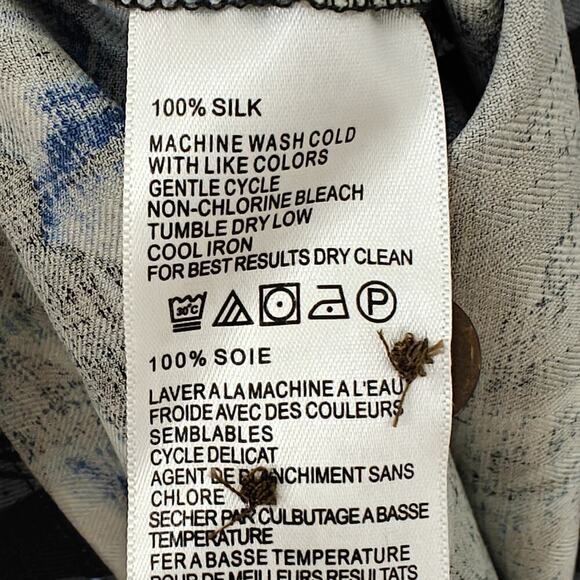 Tommy Bahama Silk Hawaiian Shirt Mens Size Large Tropical Palm Leaf Beach Aloha - Picture 8 of 9